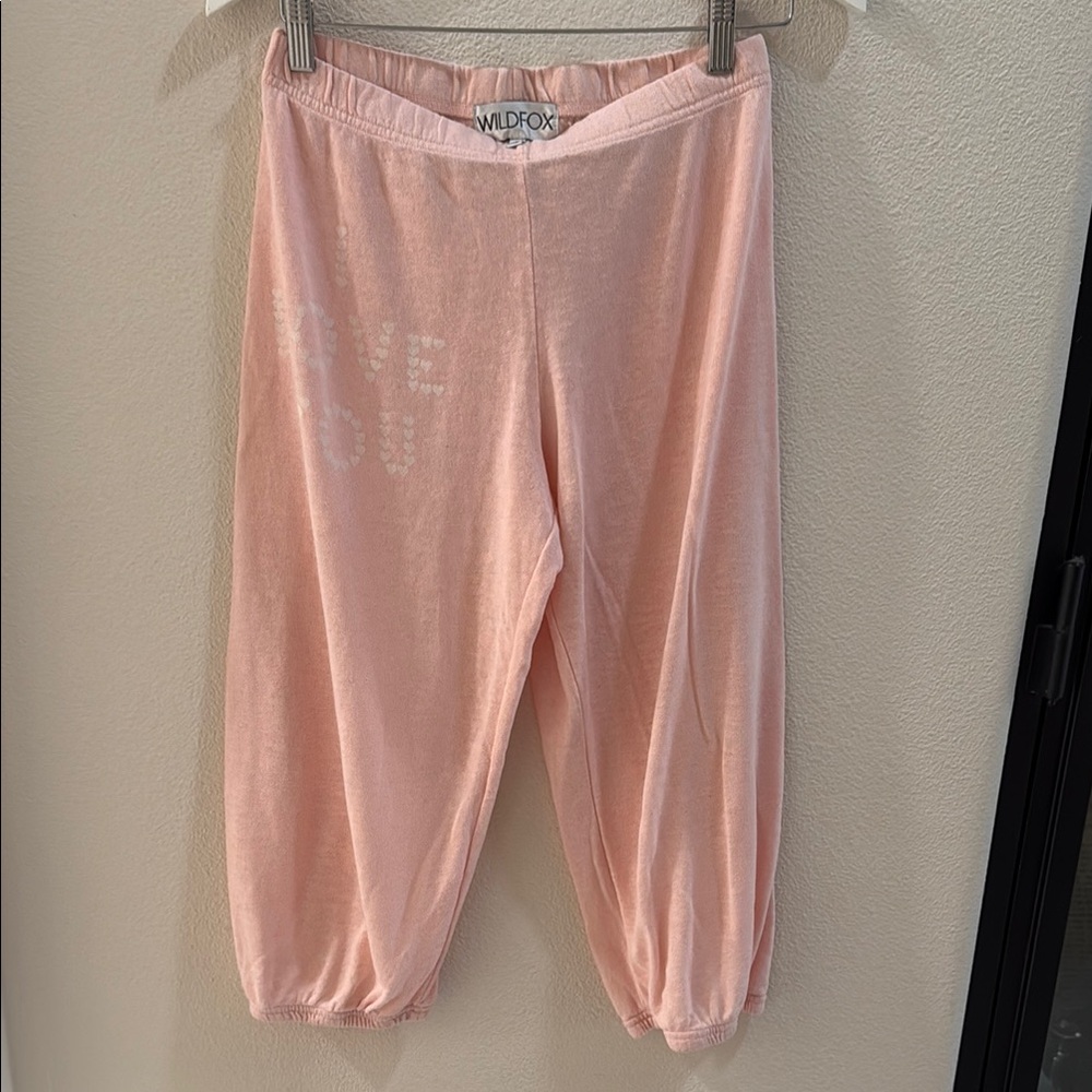 Wildfox Pink Capri Sweat Pants